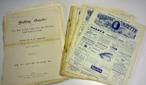 The Fishing Gazette Selection plus a selection of ex-bound fishing articles from 1920/30s together