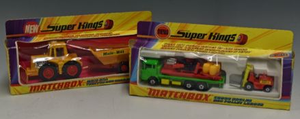 Matchbox Super Kings Models includes K5 Muir Hill Tractor and Trailer in yellow plus K20 Cargo