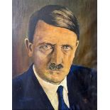 Original Painting of Adolf Hitler signed by the artist 'Franck', on canvas measures 66x82cm