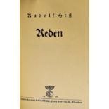 Rudolf Hess Reden Signed 1938 Book - first edition, with hand written inscription to Emil Mazur