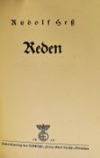 Rudolf Hess Reden Signed 1938 Book - first edition, with hand written inscription to Emil Mazur