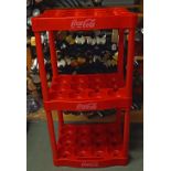 Coke Cola Shop Display Stand a Three tier plastic stand which holds 36 2ltr bottles (great storage