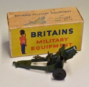 Britains Military Equipment '4.5 Howitzer' No. 1725 Toy made in England, fully adjustable aiming,