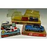 Dinky Toys Diecast Models 2162 Ford Capri 1:25 blue body, plus 268 Range Rover Ambulance, 442 Land
