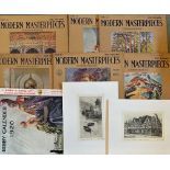 N. W. Ward Prints - to include Shakespear's birthplace and Polperro Harbour both signed the artist