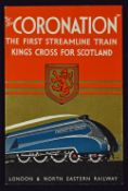 'The Coronation' The First Streamline Train Kings Cross For Scotland 28th Sept. 1937 Publicity