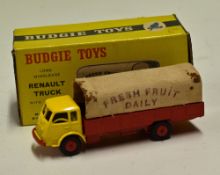 Scarce Budgie Toys Diecast Model Renault Truck a long wheelbase truck with removable hood 'Fresh