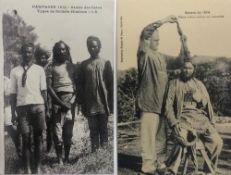 India & Punjab - Sikh Soldiers in France Two vintage WWI postcards showing Sikhs in France at