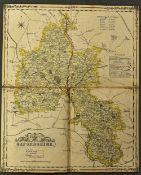 Oxfordshire Cloth Backed Map - Publisher: H.G. Collins, 22 Paternoster Row, London, 1855: fine
