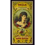 "The Belle of Virginia" A Most Beautiful Advertising Poster Circa 1880s - Attractive multicoloured