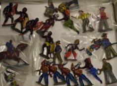 Britains Lead Cowboys and Indians Selection a varied selection, loose and some wear to paintwork