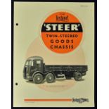 Leyland Twin-Steered Goods Lorry 1937 - A 4 page brochure detailing this large Lorry. With several