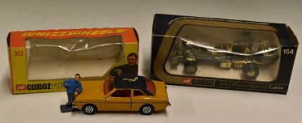 Corgi Toys 'Whizzwheels' 313 Ford Cortina GXL 'Graham Hill' with Graham Hill figure included, with