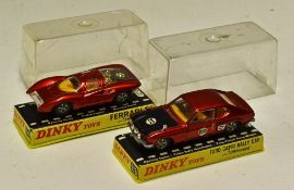 Dinky Toys Diecast Models 213 Ford Capri Rally Car together with 220 Ferrari P5 both with '