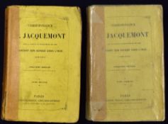 1861 Correspondance de Victor Jacquemont pendant son voyage dans L’Inde (1828-1832) Book - in 2 vol