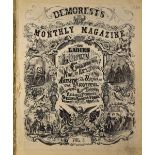 Demorest's Monthly Magazine 1867 and 1868 Vol 3 & 4 containing 'The Mirror of Fashion' with