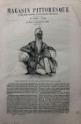 India & Punjab - French journal with Ranjit Singh - An original antique 1836 French magazine journal