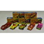 Matchbox Superfast 1970s Models to include 1 Mod Rod, 2 Jeep Hot Rod, 4 Gruesome Twosome, 7 Hairy