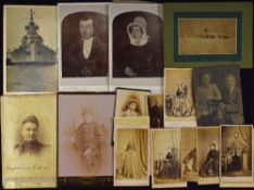 Selection of Mixed Early Photographs / Cabinet Cards with various scenes included black and white