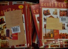 Selection of Del Prado Dolls House step by step furniture with booklets over 100, in very good