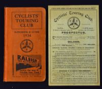 Cyclist Touring Club 1899 Publication - A 4 page printed Prospectus (being the first 2 pages) and
