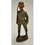 Elastolin German Officer Figure marked to the base, measures 10cm approx.