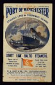 Port Of Manchester Official Sailing List & Shipping Guide September 1912 - An extensive 104 page