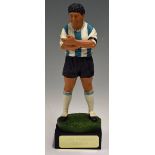 Endurance Art of Sport Diego Maradona Resin Football Figure - Argentina on wooden plinth, measures