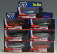 2002 Corgi James Bond 007 Diecast Models to include Jaguar XKR, Aston Martin V8, Mustang Mach I,