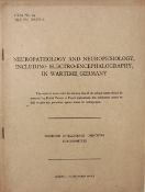 WWII Neuropathology and Neurophysiology, including Electro-Encephalography in Wartime Germany Report