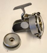 Hardy Bros "The Altex No.2 Mk. V" fixed spool reel - LHW - full bale arm need attention c/w spare