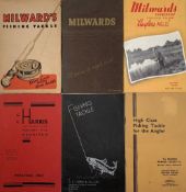 Milwards Fishing Tackle Catalogues includes 1938/39, 1951, 1957/58 together with G.C. Harris & Co,