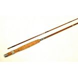 Fine J S Sharpe Ltd Aberdeen Trout fly rod - made for Farlow's "The Featherweight" 7ft 6in 2pc split