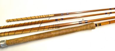 J.S Sharpe Aberdeen Made for Farlow spliced salmon fly rod - Scottie Impregnated 13ft 3pc with spare