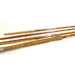 J.S Sharpe Aberdeen Made for Farlow spliced salmon fly rod - Scottie Impregnated 13ft 3pc with spare