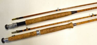 2x Hardy palakona fly rods fully refurbished - "The R.C.B Rod"10ft 2pc rod with lined butt ring