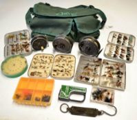 Orvis Lightweight tackle bag, fly reels and accessories - the complete kit to incl 3x various