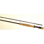 Enigma carbon trout fly rod - EM-G Sea Trout Special 10ft 2pc , line8#, black screw locking reel