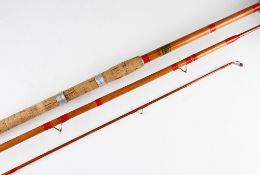 Interesting Sunday Empire News Fair Angling Award whole cane spliced split cane float rod -