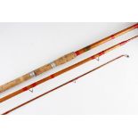 Interesting Sunday Empire News Fair Angling Award whole cane spliced split cane float rod -