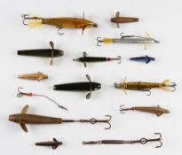 Hardy Lures - 12 assorted Hardy Devons incl various size Pennells, golden sprats et al from 1.5"