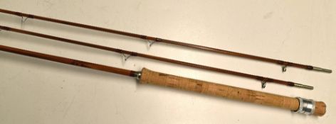 Fine & Scarce "Orvis Impregnated Deluxe" split cane fly/spin rod c.1961 - 7ft 6in 2pc with spare