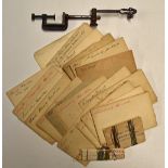 Collection of Vintage Fly Tying Material to include a selection of envelopes containing various