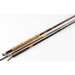 Hardy Fibalite fly Rod and Tailer: The Richard Walker Reservoir Superlite 9'3" 2pc - line #7 - 8 -