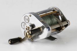 Hardy Bros The Elarex level wind multiplying reel - runs well - slight rubbing to one bar