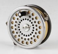 Hardy Marquis Salmon No 1 fly reel - 3 7/8" dia c/w reversible "U" shaped alloy lined guide - c/w