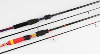 2x Fine Alan Riddell Custom Made Zoga Shitenno brook spinning rods - "Spin 62"6ft 2in 2pc wt 5-