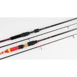 2x Fine Alan Riddell Custom Made Zoga Shitenno brook spinning rods - "Spin 62"6ft 2in 2pc wt 5-