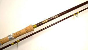 Hardy Richard Walker Carp No.1 fibreglass rod - 9ft 10" 2pc with clear agate butt and tip guides,