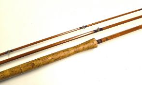 J.S Sharpe Aberdeen salmon fly rod - The Maclaren Scottie 12ft 3pc split cane rod - single sliding